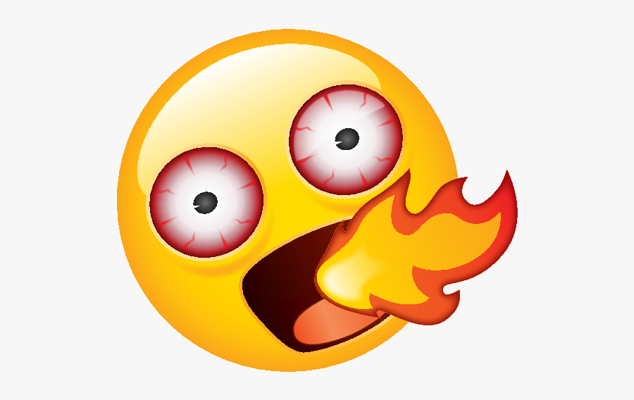 Spicy Food Face Cartoon, Transparent Clipart