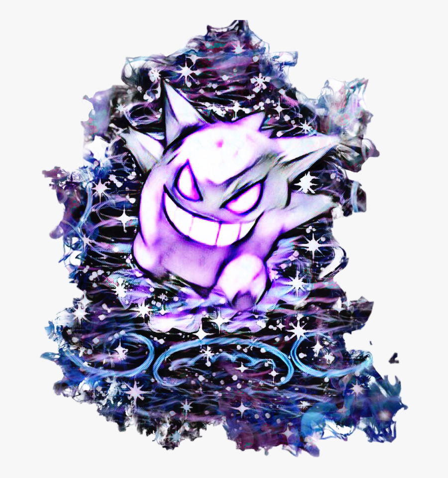 #pokemon #gengar #crystal #geode #freetoedit - Video Game, Transparent Clipart