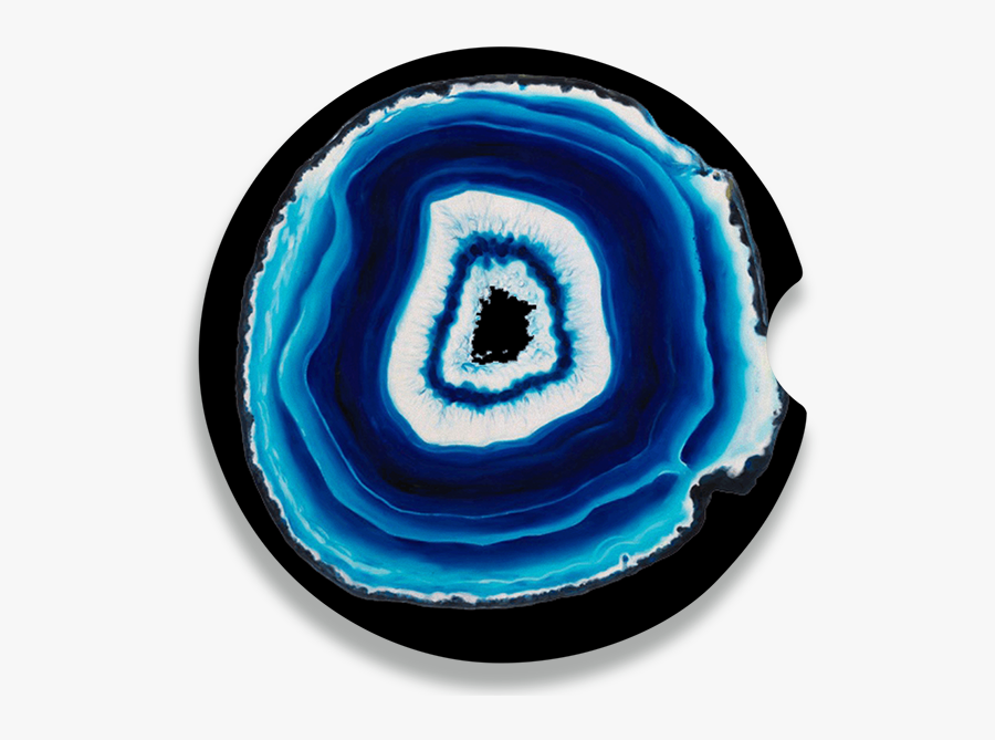 Blue Geode Slice Sandstone Ceramic Car Coaster"
title="blue - Blue Agate Geode Slice, Transparent Clipart