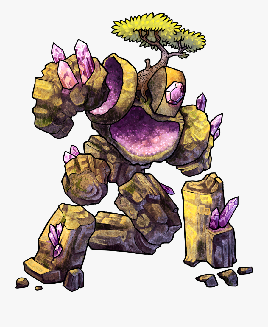 Geode Golem, Transparent Clipart