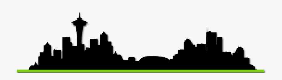 Emerald City Wizards - Seattle Skyline Stencil, Transparent Clipart