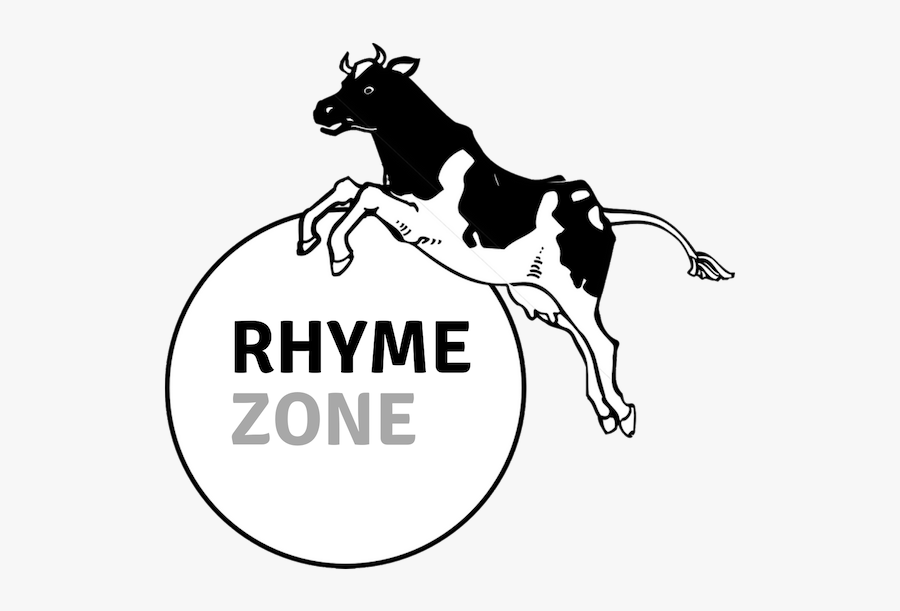 Silhouette Cow Jumping Over The Moon, Transparent Clipart