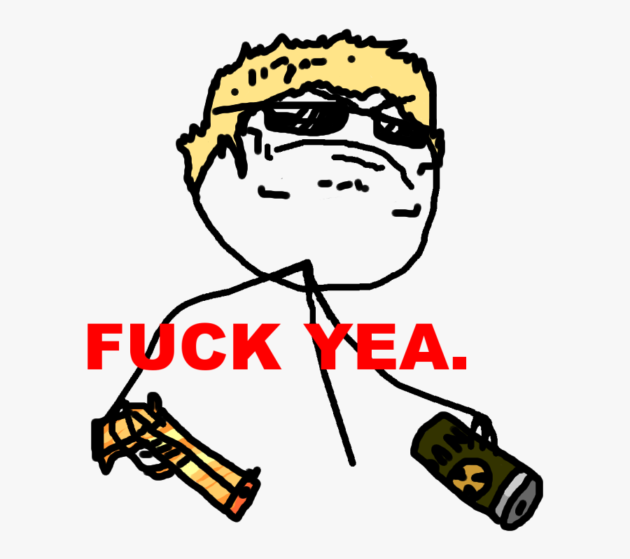 Fuck Yea Celtic Faeries Text Cartoon Clip Art Font - Fuck Off Troll Face, Transparent Clipart