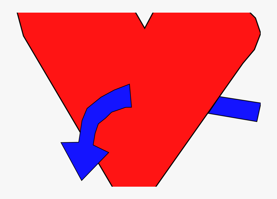 Hart With Curvearrow - Clip Art, Transparent Clipart