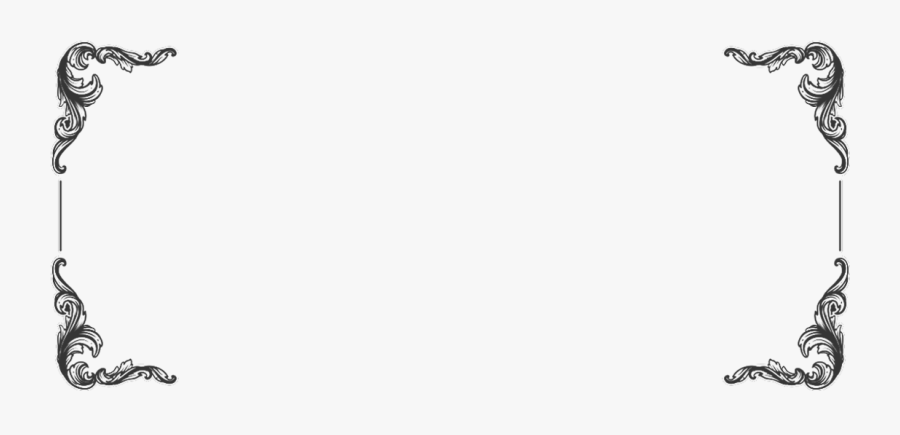 Ornate Border Png- - Black Royal Border Png, Transparent Clipart