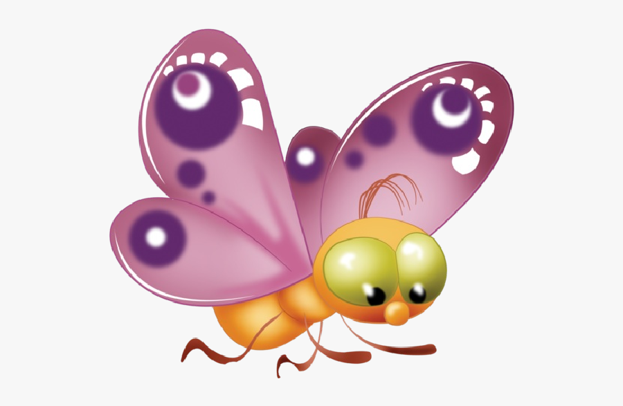 Clipart Butterfly Cartoon - Butterfly Clip Art Transparent, Transparent Clipart