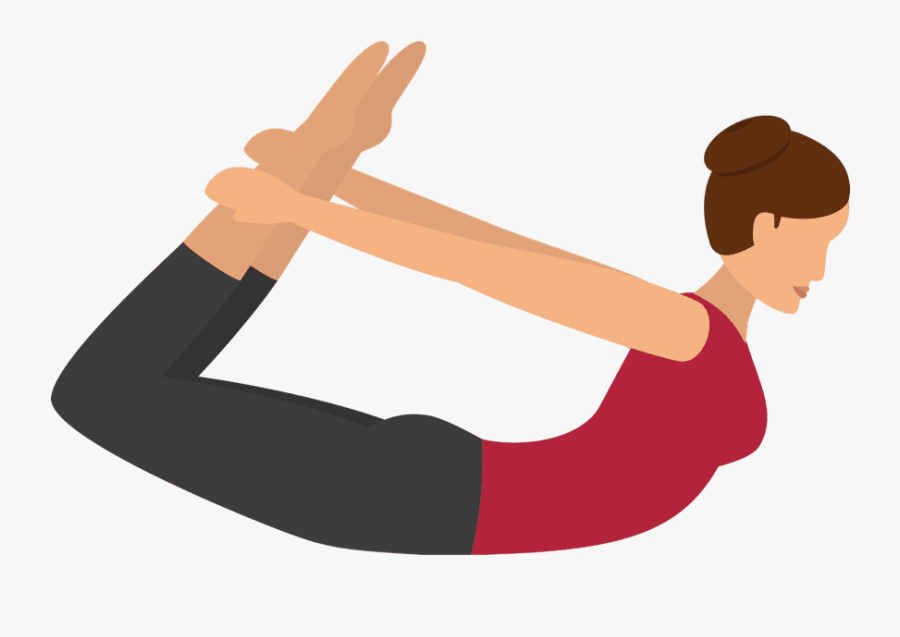 Lower Back Clasp Pose - Dhanurasana, Transparent Clipart