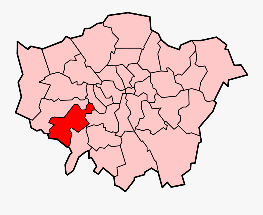 London Map Outline Vector Free, Transparent Clipart