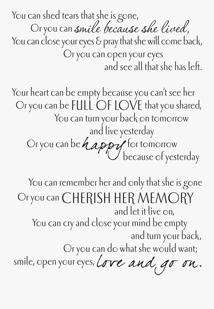 Cancer Poems For Funerals, Transparent Clipart