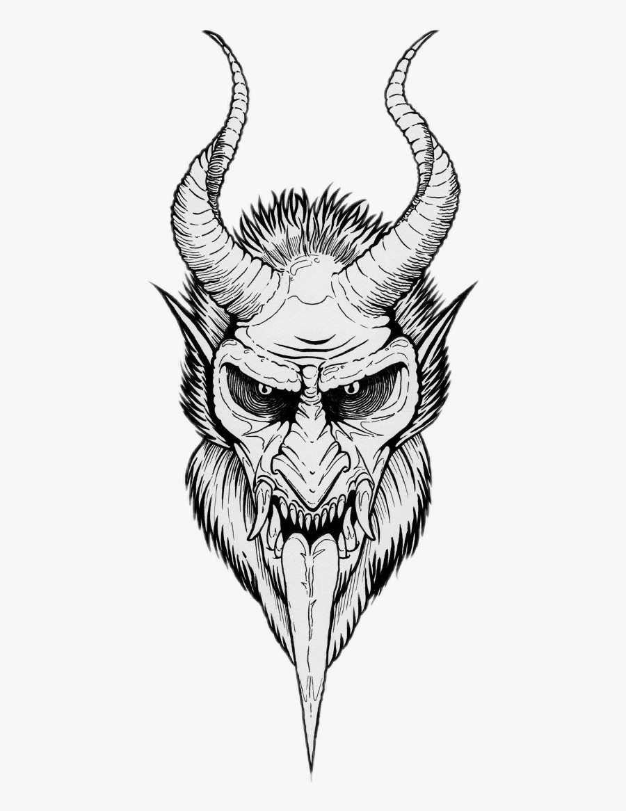 Krampus Freetoedit - Sketch, Transparent Clipart