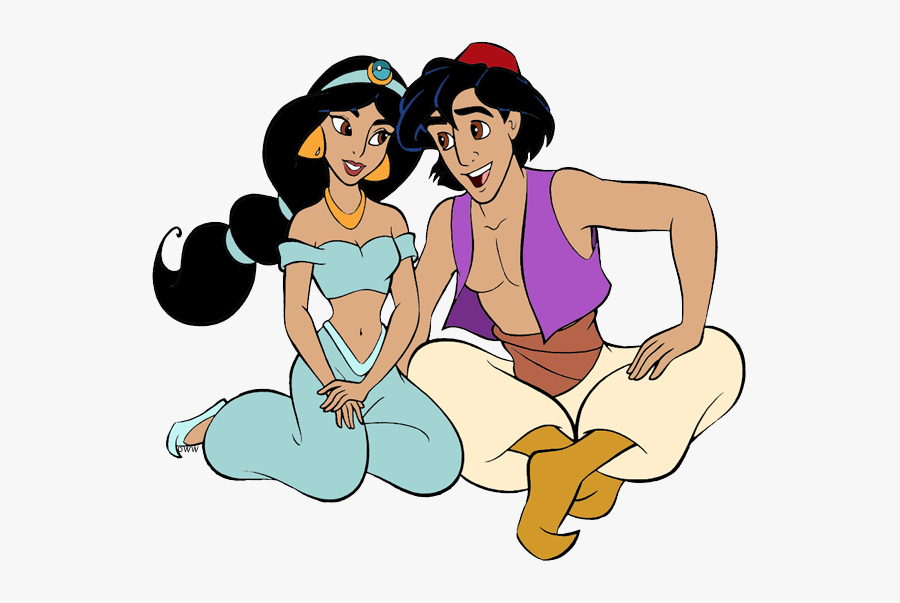 Aladdin And Jasmine Together, Transparent Clipart