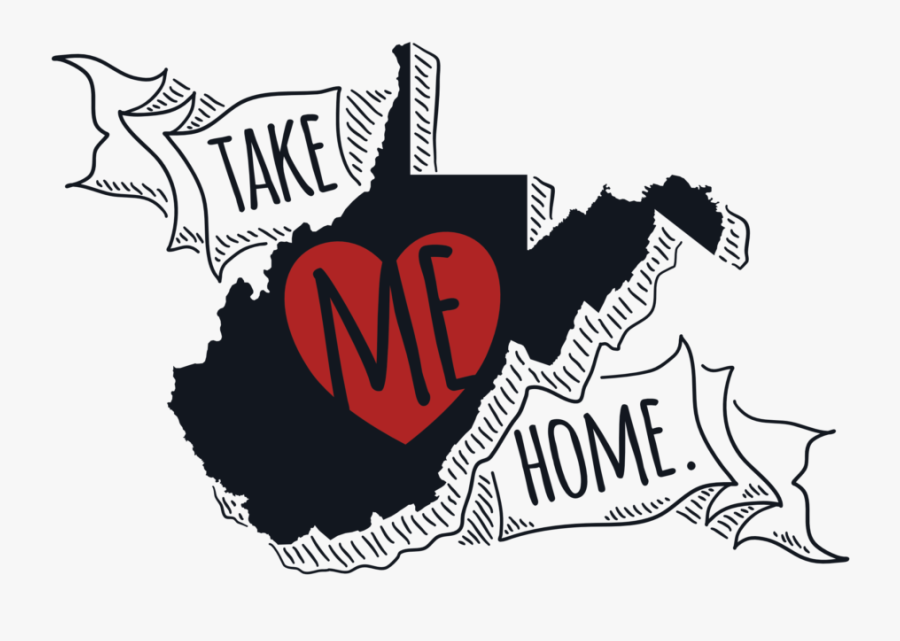 North Central West Virginia Map, Transparent Clipart