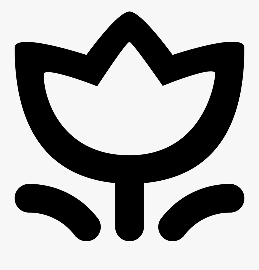 Flowers Line Comments - Emblem, Transparent Clipart