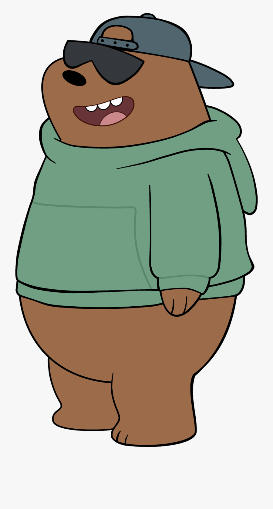 Grizz We Bare Bears Cool, Transparent Clipart