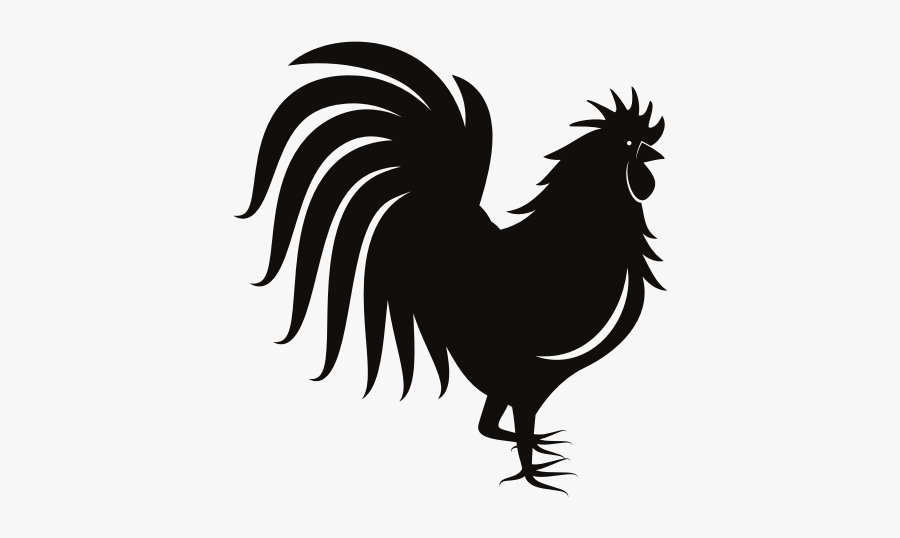 Rooster Silhouette Monochrome Art - Rooster Silhouette , Free ...