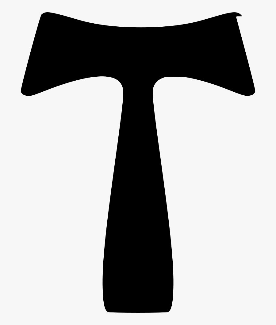 Greek Alphabet T Letter - Cruz De Tau, Transparent Clipart