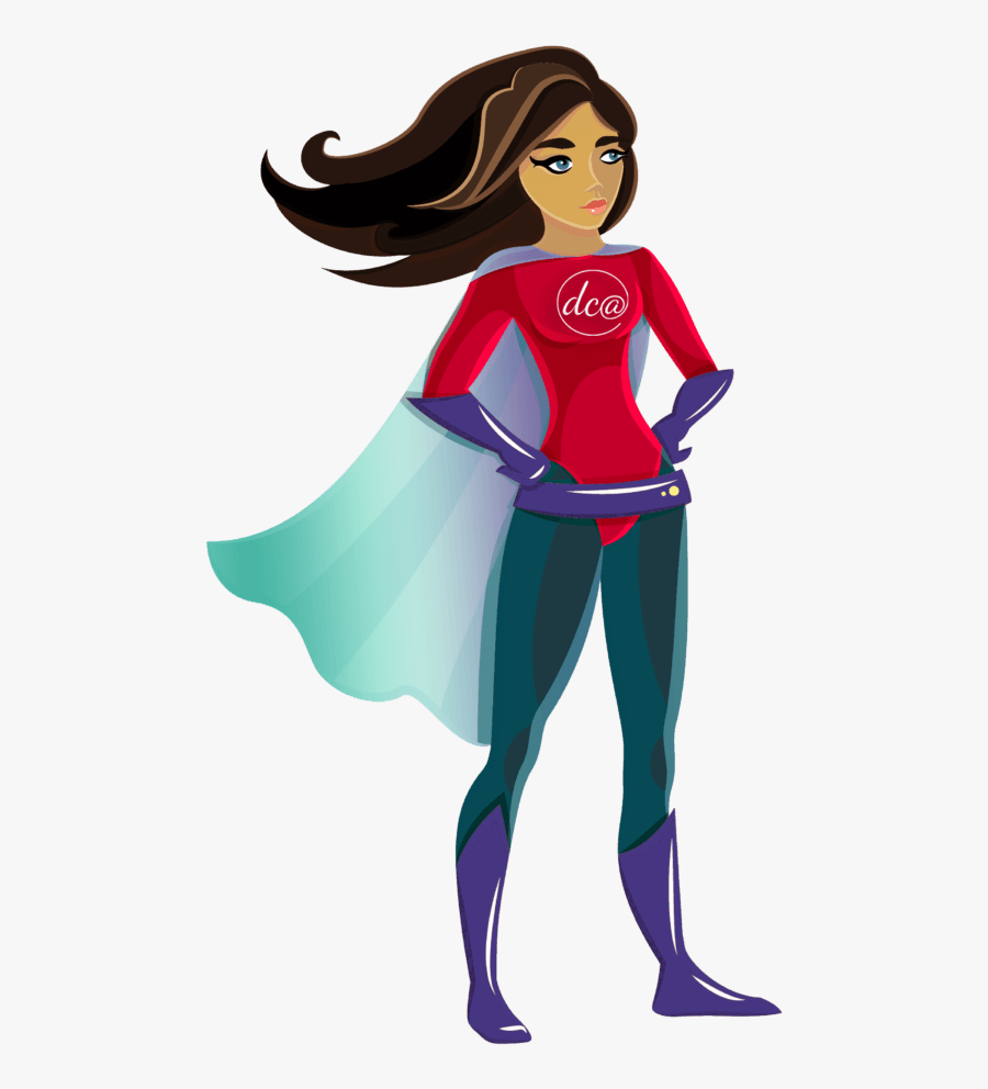 Lady Superhero2 - Cartoon, Transparent Clipart