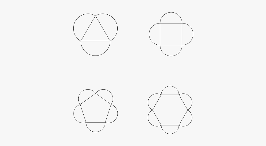 Half Circle Supreme Polygons Angles Png Images - Sketch, Transparent Clipart