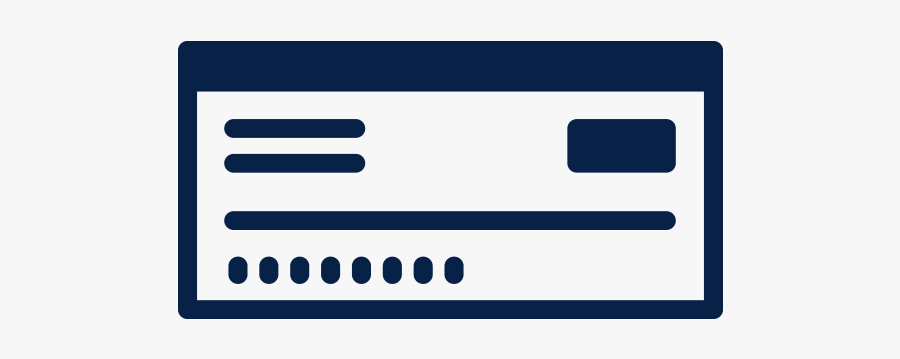 Outline Of Check, Transparent Clipart