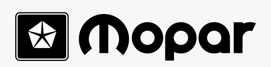 Mopar Logo Black And White - Mopar, Transparent Clipart