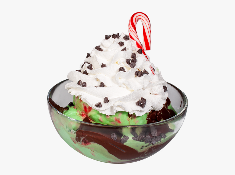 Candy Cane Sundae - Sundae, Transparent Clipart