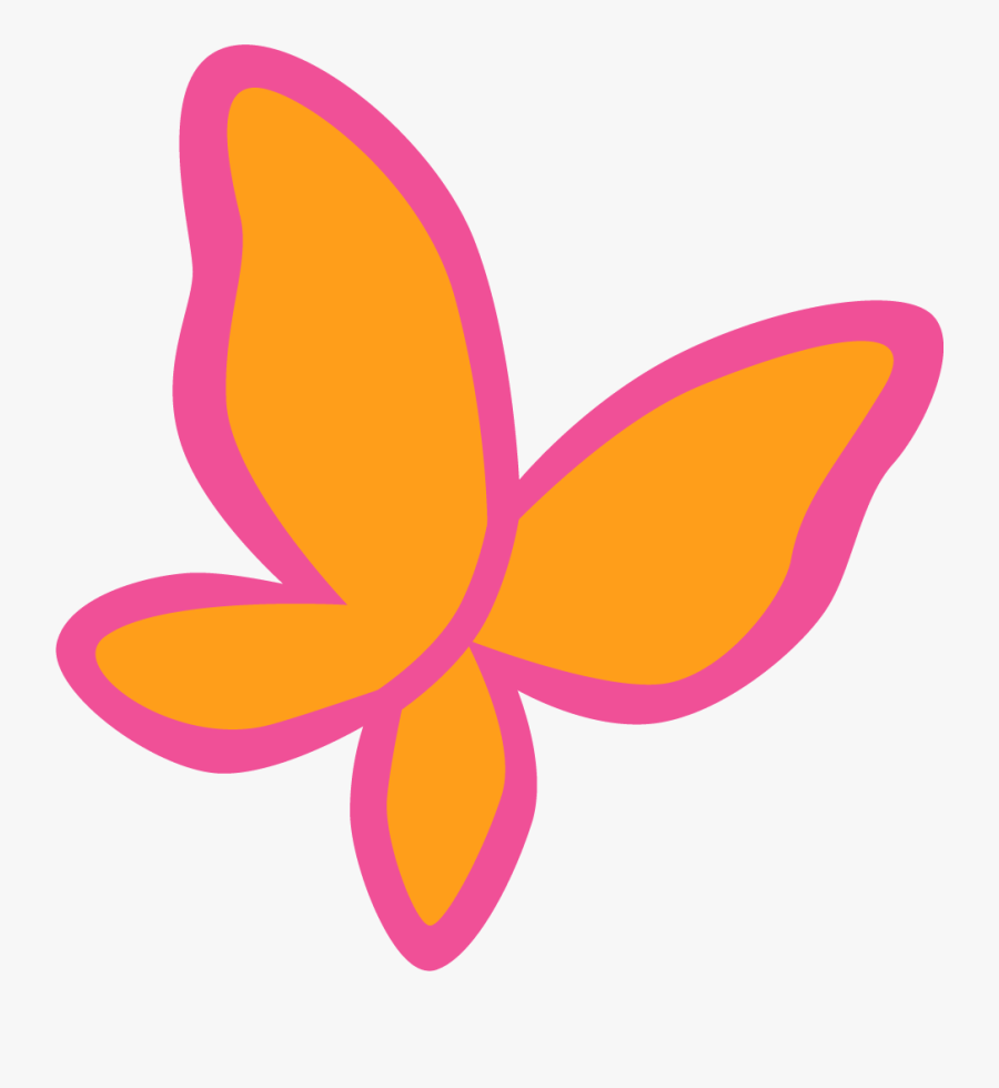 2020 Butterfly Pink Orange, Transparent Clipart