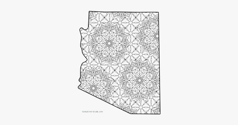 Free Printable Arizona Coloring Page With Pattern To - Hockey Coloring Pages Minnesota, Transparent Clipart