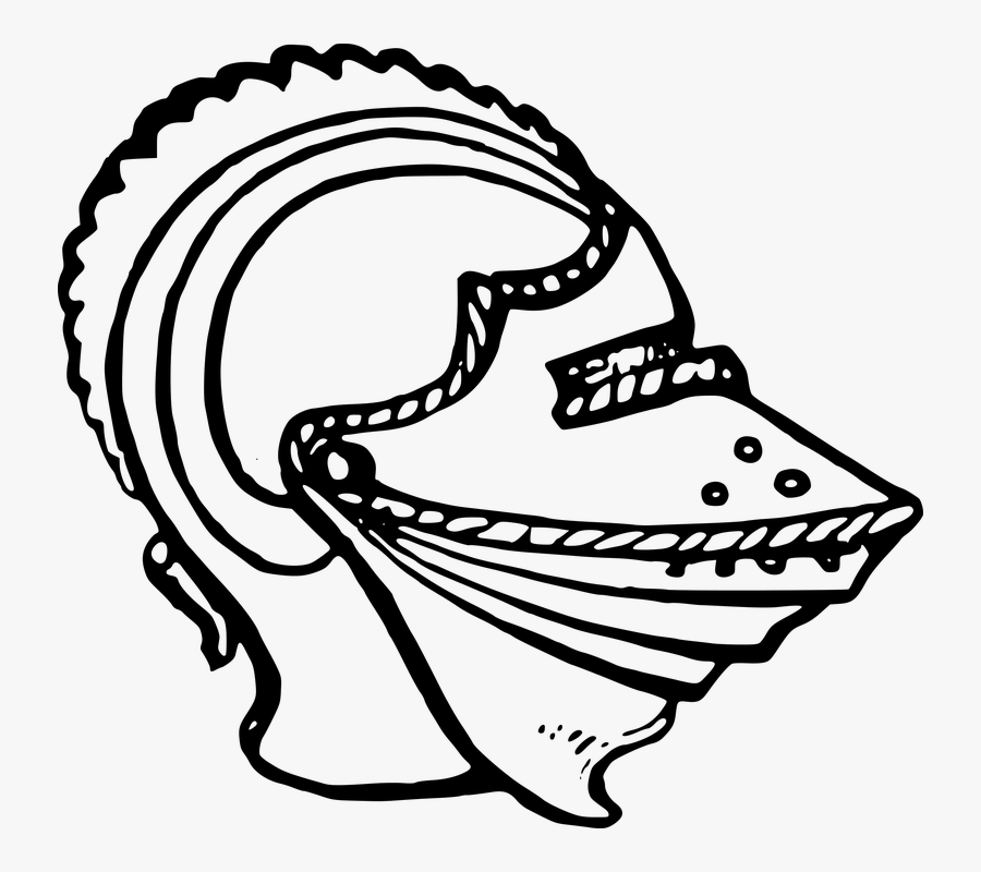 Knight Helmet Drawing Png, Transparent Clipart