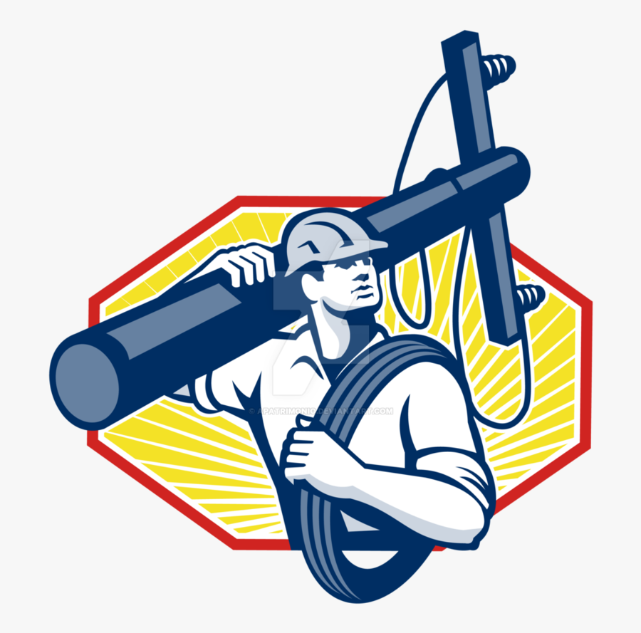 894 X 894 - Lineman Vector, Transparent Clipart