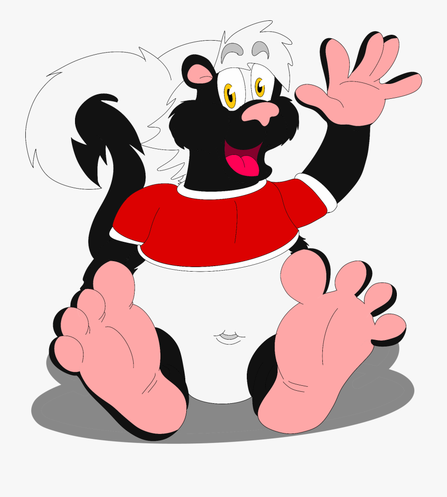 Samson The Skunk - Cartoon, Transparent Clipart