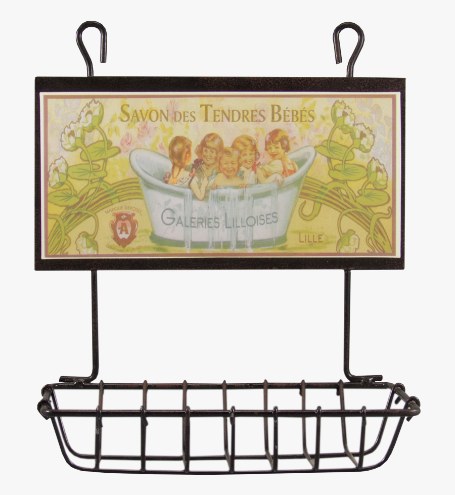 French Country Hanging Wire Soap Dish - Shelf, Transparent Clipart