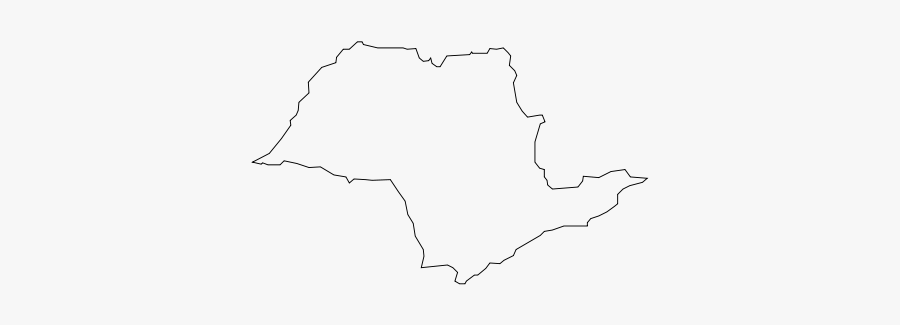 Contorno Mapa De São Paulo, Transparent Clipart