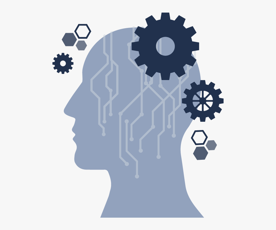 Icon Of Human Head With Gears Around It - Programa 2, Transparent Clipart