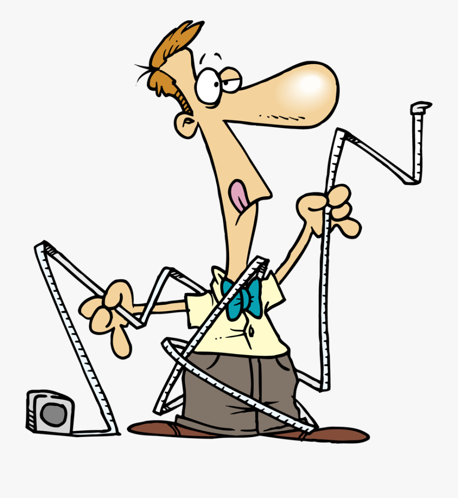 Larosa Realty - Cartoon Man With Measuring Tape, Transparent Clipart