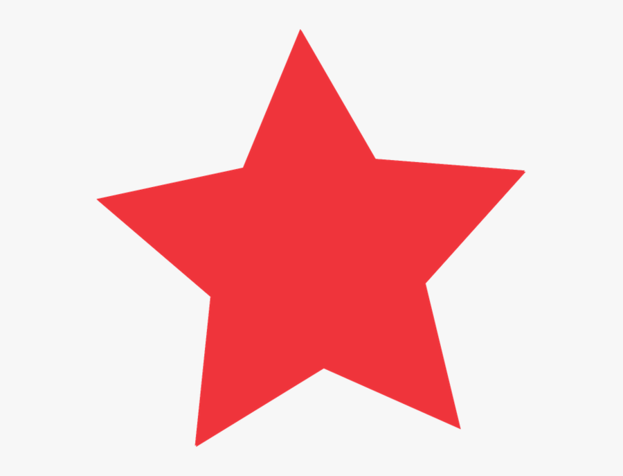 Redstar Angle 1 - Star Icon, Transparent Clipart