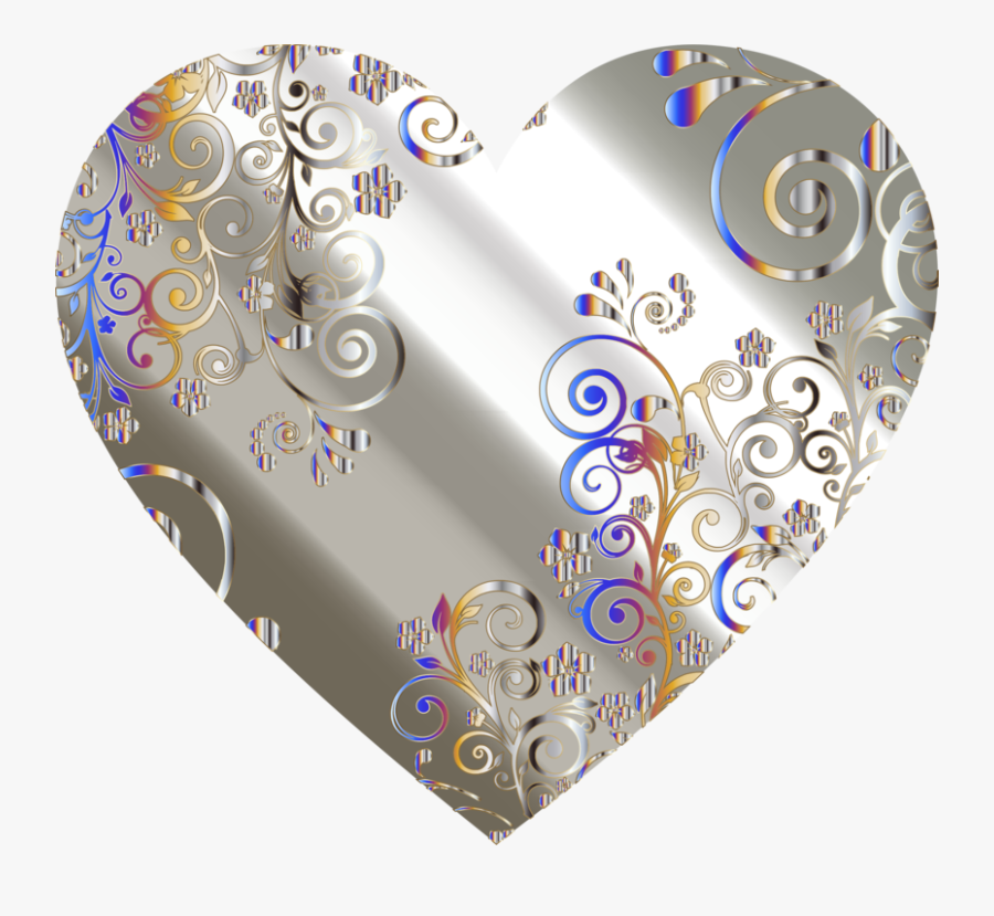 Heart,paisley,motif - Clip Art, Transparent Clipart