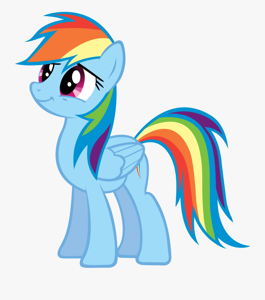 Rainbow Dash My Little Pony Drawing - Mlp Rainbow Dash Png, Transparent Clipart