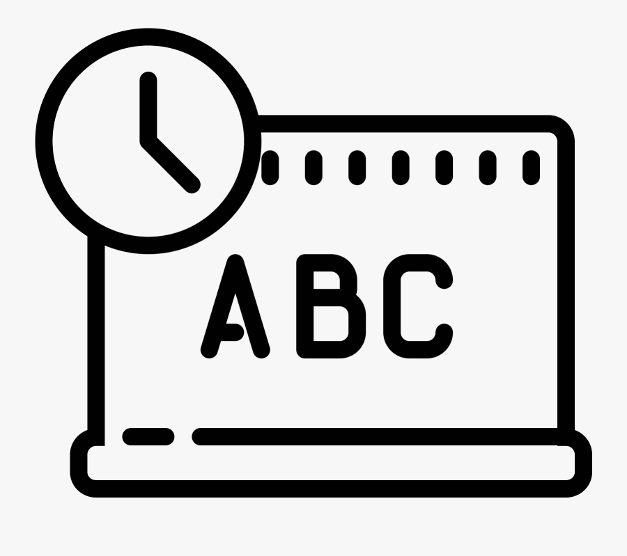 The Symbol For Curriculum, A Blank Blackboard With - Icon, Transparent Clipart