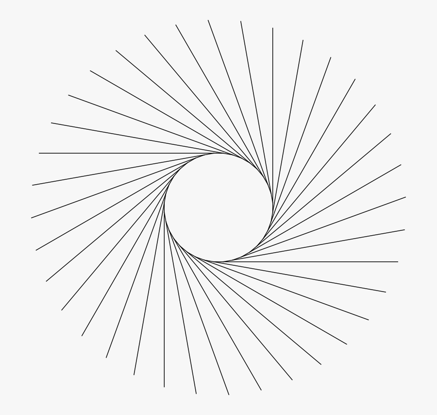 Shutter Line Art - Circle, Transparent Clipart