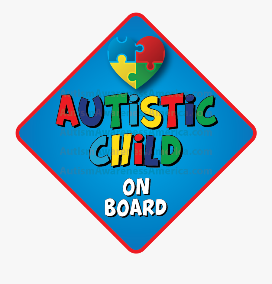 Autistic Saftey Car Truck Decal Sticker - Sign, Transparent Clipart