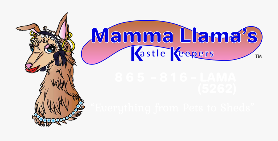 Mamma Llama"s Kastle Keepers & Sitting Services Logo - Cartoon, Transparent Clipart