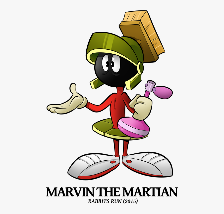 Marvin The Martian Looney Tunes Rabbits Run, Transparent Clipart