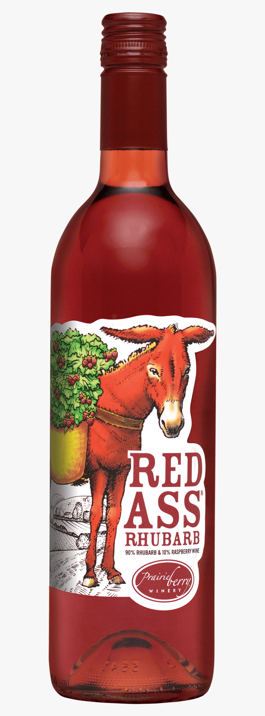 Red Ass Rhubarb Wine, Transparent Clipart