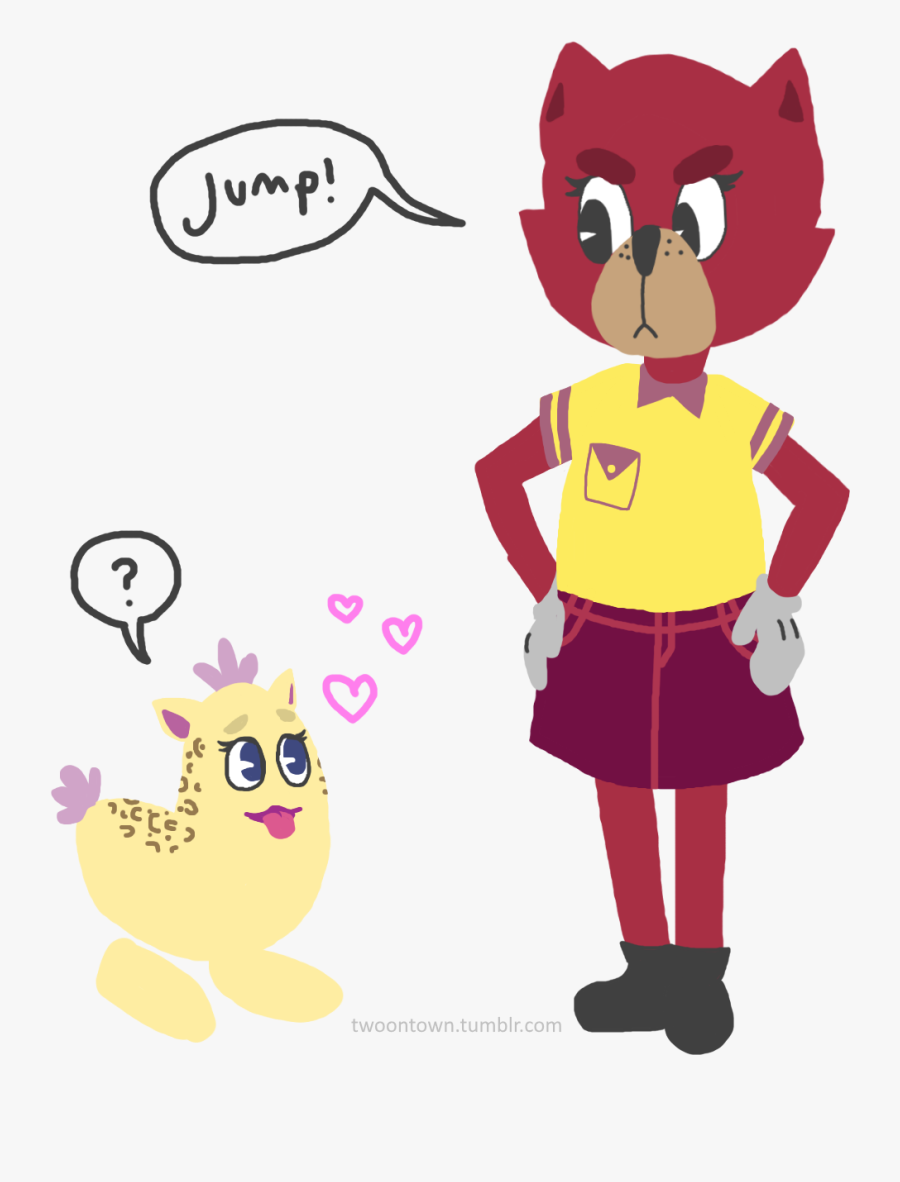 Rhubarb Sometimes Gets Frustrated While Teaching Her - Cartoon, Transparent Clipart