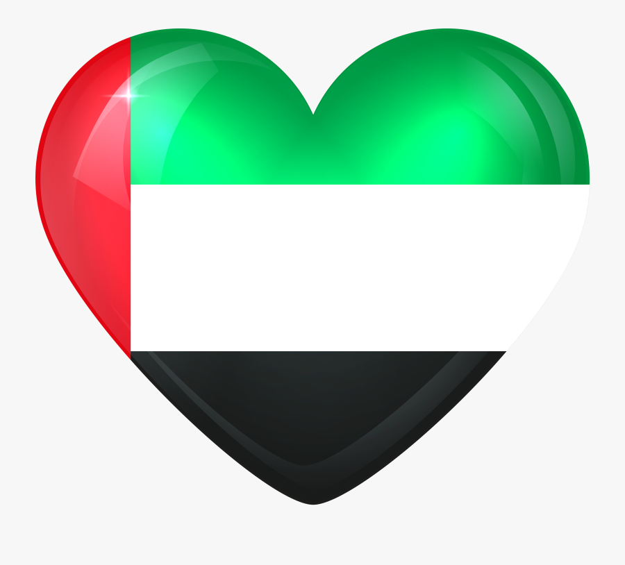 United Arab Emirates Large Heart Flag M=1449178079 - Flag, Transparent Clipart