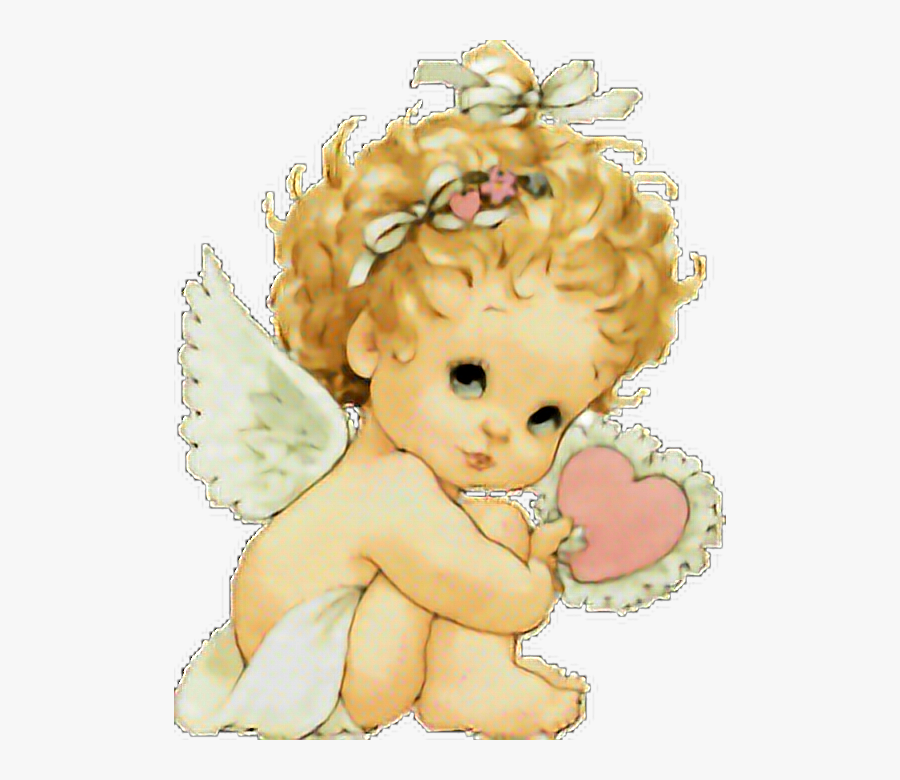 #baby #angel #babygirl #angelic #wings #love #heart - Angeles De Preciosos Momentos, Transparent Clipart