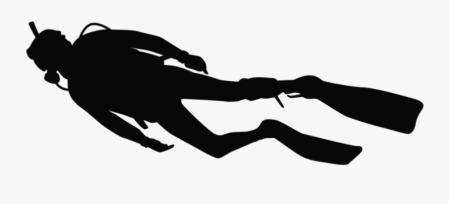 #silhouette #scubadiver #freetoedit - Scuba Diver Silhouette, Transparent Clipart