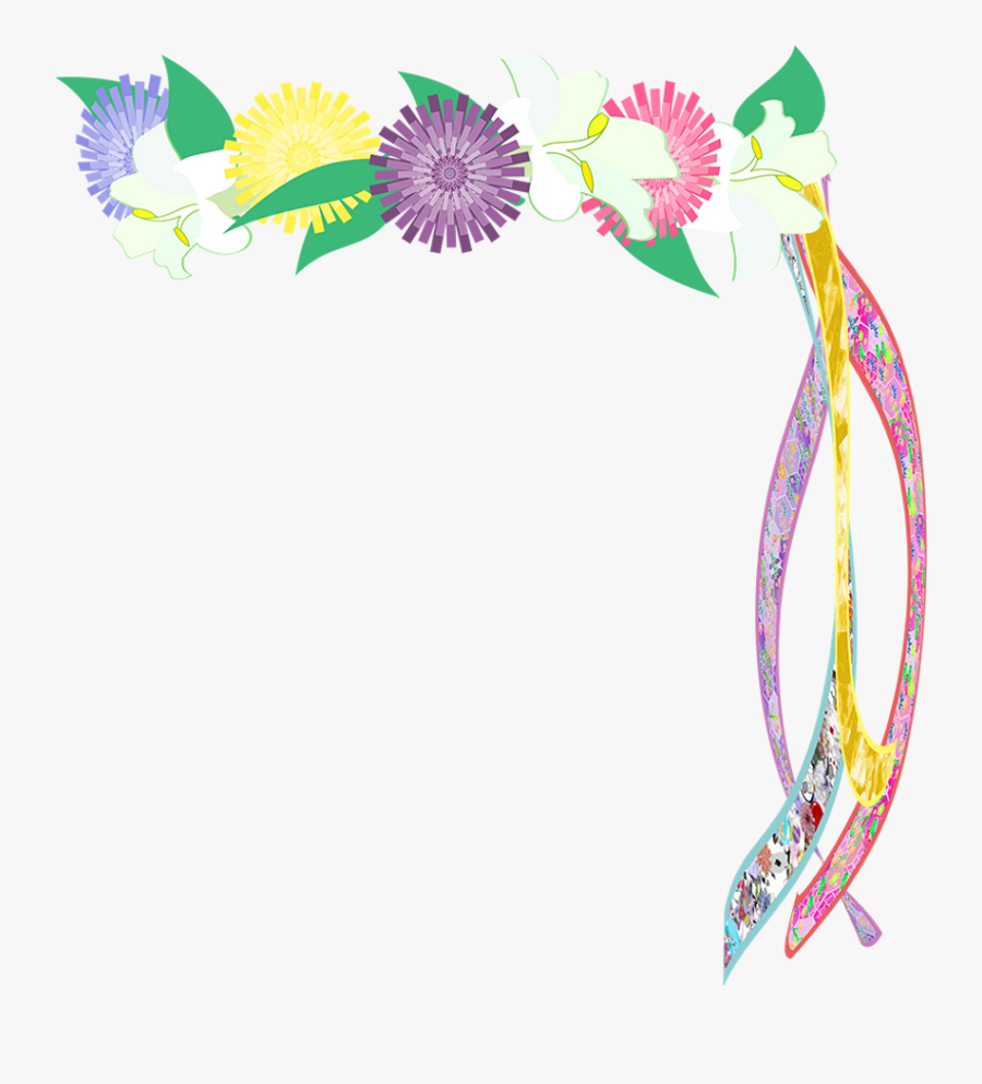 Flower Crown Crown Rennaisance Fair Mayday Freetoedit - Design For Flower Emoticon, Transparent Clipart
