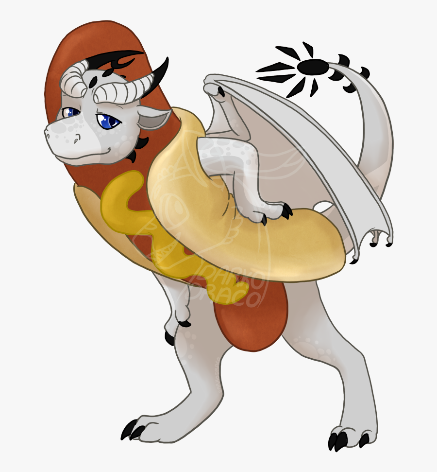 Hotdog Heartsy - Cartoon, Transparent Clipart