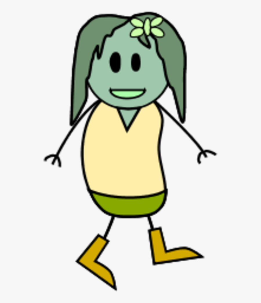 Girl Stick Figure - Woman Stick Figure Clip Art, Transparent Clipart